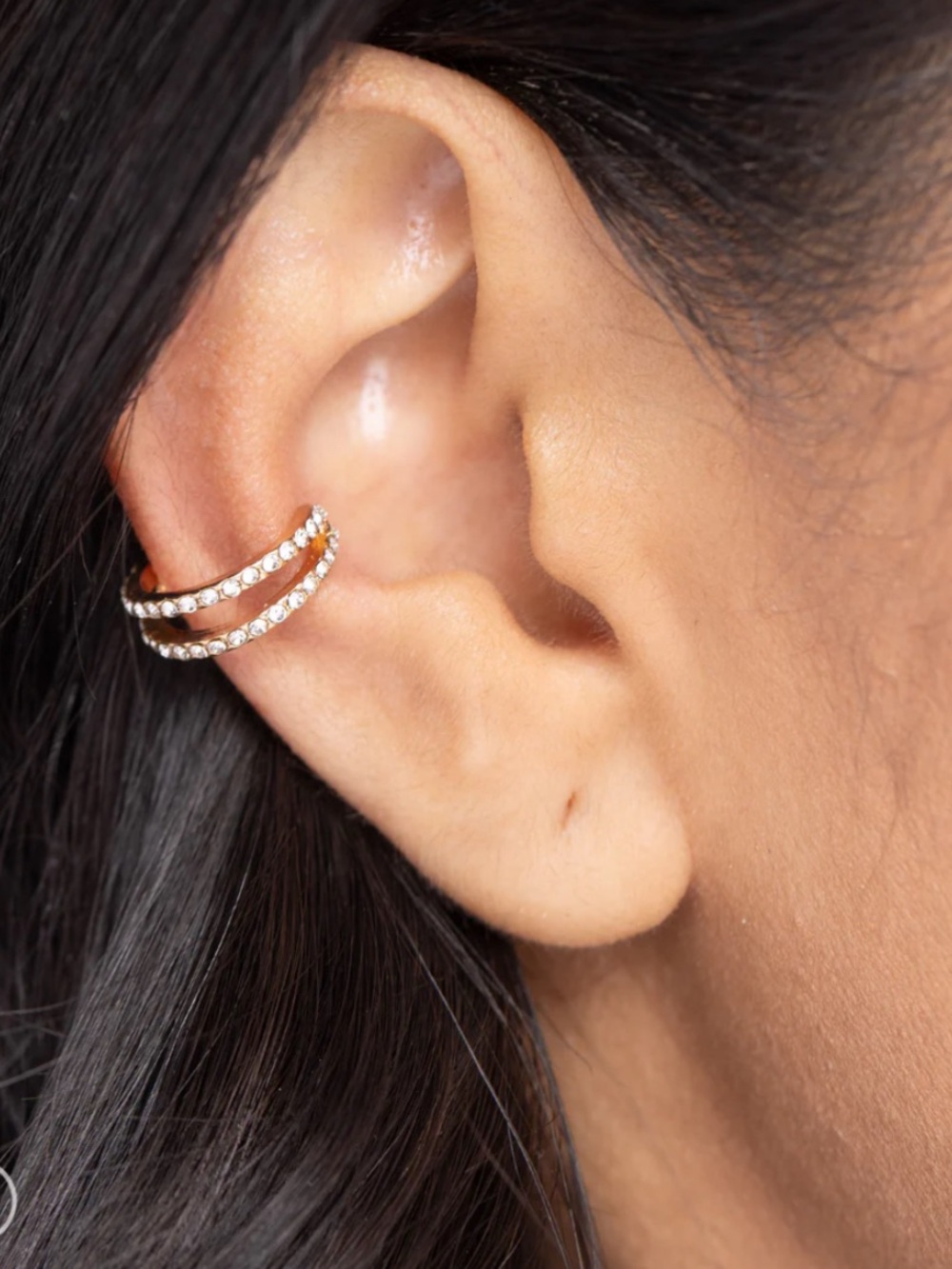 Monochromatic Mystique Gold Earring - Cuff